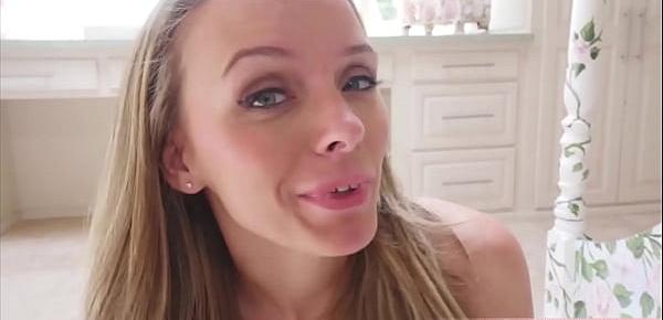  Blonde French stepmother Jane Doux POV style taboo sex